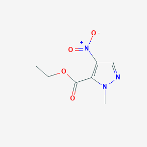 molecular formula C7H9N3O4 B1488342 1-甲基-4-硝基-1H-吡唑-5-羧酸乙酯 CAS No. 400877-56-7
