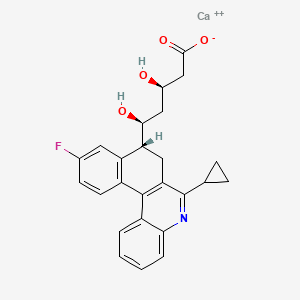 Monocalcium mono((3R,5S)-5-((R)-6-cyclopropyl-10-fluoro-7,8-dihydrobenzo[k]phenanthridin-8-yl)-3,5-dihydroxypentanoate)