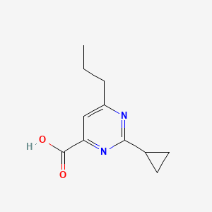 molecular formula C11H14N2O2 B14883437 2-Cyclopropyl-6-propylpyrimidine-4-carboxylic acid 