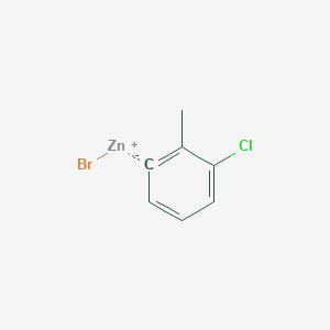 molecular formula C7H6BrClZn B14883438 3-Chloro-2-methylphenylzinc bromide 