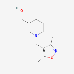 (1-((3,5-Dimethylisoxazol-4-yl)methyl)piperidin-3-yl)methanol