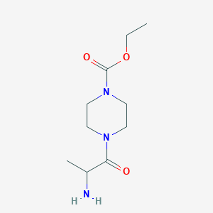 Ethyl 4-(2-aminopropanoyl)piperazine-1-carboxylate