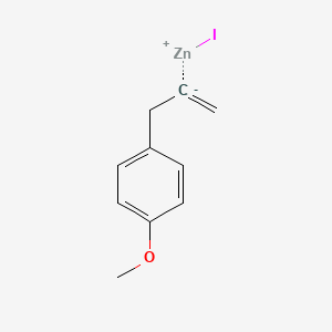 molecular formula C10H11IOZn B14883455 3-(4-Methoxyphenyl)-2-propenylzinc iodide 