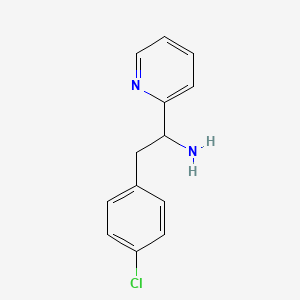 2-(4-Chlorophenyl)-1-(pyridin-2-yl)ethan-1-amine