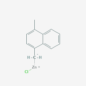 molecular formula C12H11ClZn B14883494 (4-Methyl-1-naphthyl)methylZinc chloride 