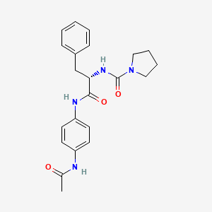 N-[4-(acetylamino)phenyl]-Nalpha-(pyrrolidin-1-ylcarbonyl)-L-phenylalaninamide