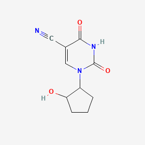 molecular formula C10H11N3O3 B14883508 1-(2-Hydroxycyclopentyl)-2,4-dioxo-1,2,3,4-tetrahydropyrimidine-5-carbonitrile 