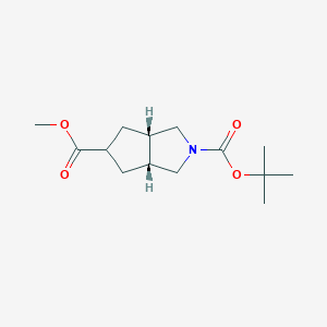 2-tert-butyl 5-methyl (3aR,5S,6aS)-hexahydro-1H-cyclopenta[c]pyrrole-2,5-dicarboxylate