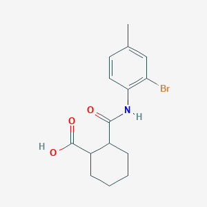 molecular formula C15H18BrNO3 B14883514 2-(2-Bromo-4-methyl-phenylcarbamoyl)-cyclohexanecarboxylic acid 