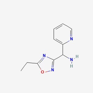 (5-Ethyl-1,2,4-oxadiazol-3-yl)(pyridin-2-yl)methanamine