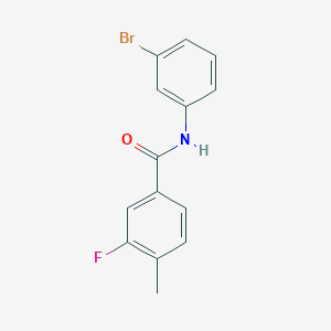 N-(3-bromophenyl)-3-fluoro-4-methylbenzamide