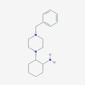 2-(4-Benzylpiperazin-1-yl)cyclohexan-1-amine