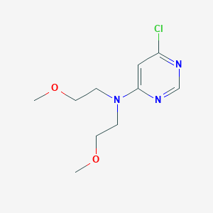 molecular formula C10H16ClN3O2 B1488356 6-chloro-N,N-bis(2-methoxyethyl)pyrimidin-4-amine CAS No. 1250104-51-8