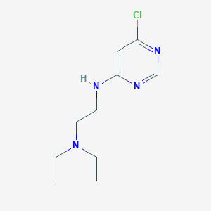 molecular formula C10H17ClN4 B1488357 6-chloro-N-[2-(diethylamino)ethyl]pyrimidin-4-amine CAS No. 1247553-64-5