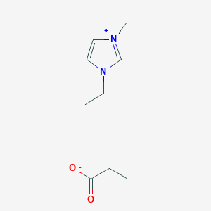 molecular formula C9H16N2O2 B14883581 1-Ethyl-3-methylimidazolium propionate CAS No. 865627-64-1