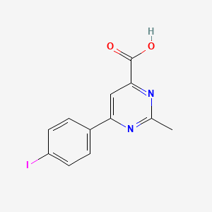 molecular formula C12H9IN2O2 B14883589 6-(4-Iodophenyl)-2-methylpyrimidine-4-carboxylic acid 