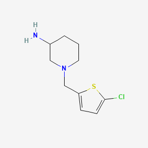 1-[(5-Chlorothiophen-2-yl)methyl]piperidin-3-amine