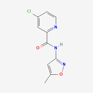 molecular formula C10H8ClN3O2 B14883617 4-chloro-N-(5-methylisoxazol-3-yl)picolinamide 