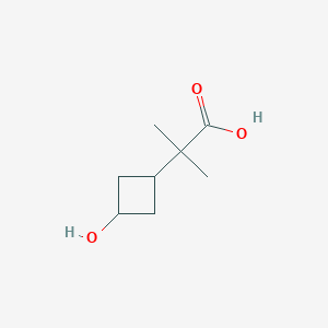 molecular formula C8H14O3 B14883627 2-(3-Hydroxycyclobutyl)-2-methylpropanoic acid 