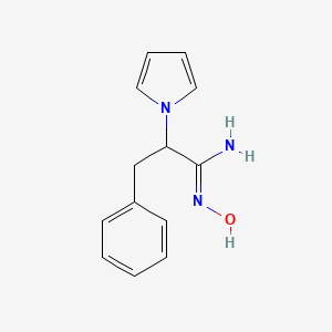 (Z)-N'-hydroxy-3-phenyl-2-(1H-pyrrol-1-yl)propanimidamide