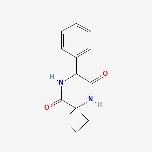 molecular formula C13H14N2O2 B14883646 7-Phenyl-5,8-diazaspiro[3.5]nonane-6,9-dione 