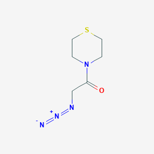 molecular formula C6H10N4OS B1488366 2-Azido-1-(thiomorpholin-4-yl)ethan-1-one CAS No. 1558133-76-8
