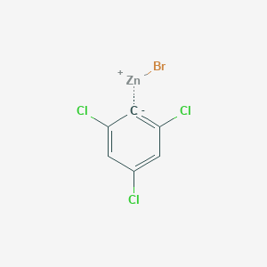 molecular formula C6H2BrCl3Zn B14883666 2,4,6-TrichlorophenylZinc bromide 