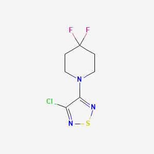 3-Chloro-4-(4,4-difluoropiperidin-1-yl)-1,2,5-thiadiazole