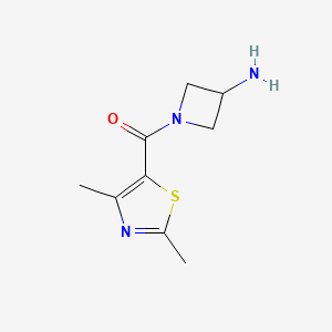 molecular formula C9H13N3OS B1488371 (3-Aminoazetidin-1-yl)(2,4-dimethylthiazol-5-yl)methanone CAS No. 1695998-64-1