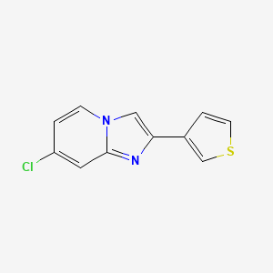 7-Chloro-2-(thiophen-3-yl)imidazo[1,2-a]pyridine