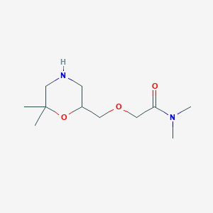 2-[(6,6-dimethylmorpholin-2-yl)methoxy]-N,N-dimethylacetamide