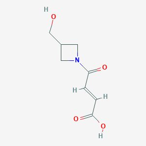 molecular formula C8H11NO4 B1488376 (E)-4-(3-(hydroxymethyl)azetidin-1-yl)-4-oxobut-2-enoic acid CAS No. 1704290-89-0