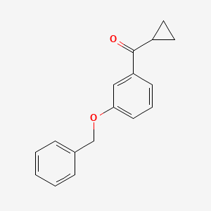 (3-(Benzyloxy)phenyl)(cyclopropyl)methanone