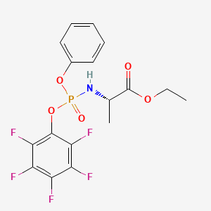 molecular formula C17H15F5NO5P B14883817 Ethyl ((S)-(perfluorophenoxy)(phenoxy)phosphoryl)-L-alaninate 