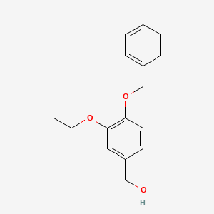 molecular formula C16H18O3 B14883821 [4-(Benzyloxy)-3-ethoxyphenyl]methanol 