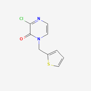 3-chloro-1-(thiophen-2-ylmethyl)pyrazin-2(1H)-one