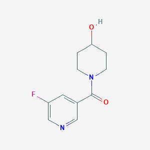 (5-Fluoropyridin-3-yl)(4-hydroxypiperidin-1-yl)methanone