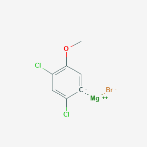 molecular formula C7H5BrCl2MgO B14883888 2,4-Dichloro-5-methoxyphenylmagnesium bromide 