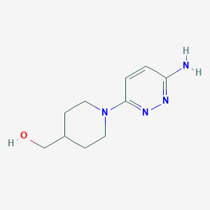 molecular formula C10H16N4O B1488389 [1-(6-氨基哒嗪-3-基)哌啶-4-基]甲醇 CAS No. 1601787-02-3