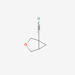 molecular formula C7H8O B14883900 1-Ethynyl-3-oxabicyclo[3.1.0]hexane 