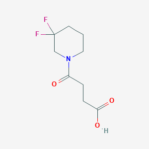 molecular formula C9H13F2NO3 B1488391 4-(3,3-二氟哌啶-1-基)-4-氧代丁酸 CAS No. 1893257-18-5