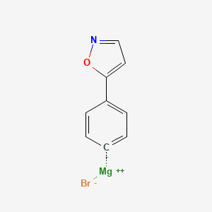 molecular formula C9H6BrMgNO B14883926 (4-(IsoxaZol-5-yl)phenyl)magnesium bromide 