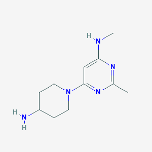 molecular formula C11H19N5 B1488393 6-(4-氨基哌啶-1-基)-N,2-二甲基嘧啶-4-胺 CAS No. 1902989-42-7