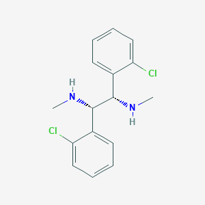 molecular formula C16H18Cl2N2 B14883932 (1S,2S)-1,2-Bis(2-chlorophenyl)-N1,N2-dimethylethane-1,2-diamine 