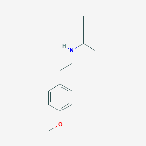 molecular formula C15H25NO B1488395 (3,3-二甲基丁烷-2-基)[2-(4-甲氧基苯基)乙基]胺 CAS No. 1707986-81-9