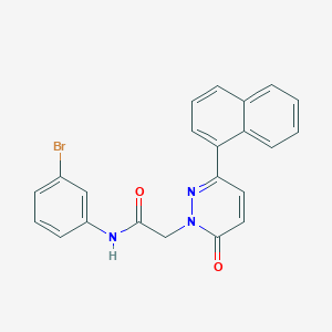 molecular formula C22H16BrN3O2 B14883954 N-(3-bromophenyl)-2-(3-(naphthalen-1-yl)-6-oxopyridazin-1(6H)-yl)acetamide 