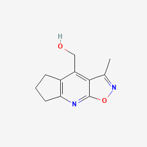 (3-methyl-6,7-dihydro-5H-cyclopenta[b]isoxazolo[4,5-e]pyridin-4-yl)methanol