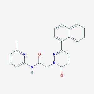 molecular formula C22H18N4O2 B14883979 N-(6-methylpyridin-2-yl)-2-(3-(naphthalen-1-yl)-6-oxopyridazin-1(6H)-yl)acetamide 