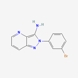 2-(3-Bromo-phenyl)-2H-pyrazolo[4,3-b]pyridin-3-ylamine