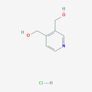 molecular formula C7H10ClNO2 B1488402 [4-(Hydroxymethyl)pyridin-3-yl]methanol hydrochloride CAS No. 53654-42-5